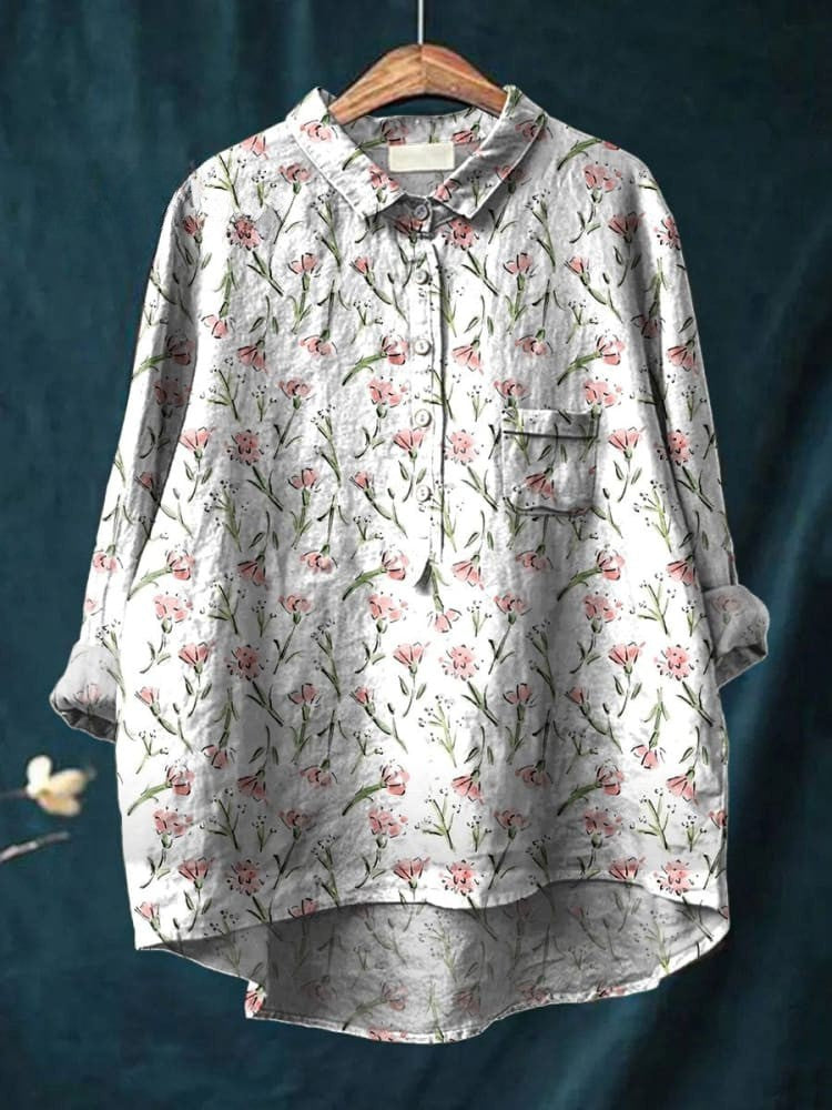 Emma - Floral Serenity Shirt