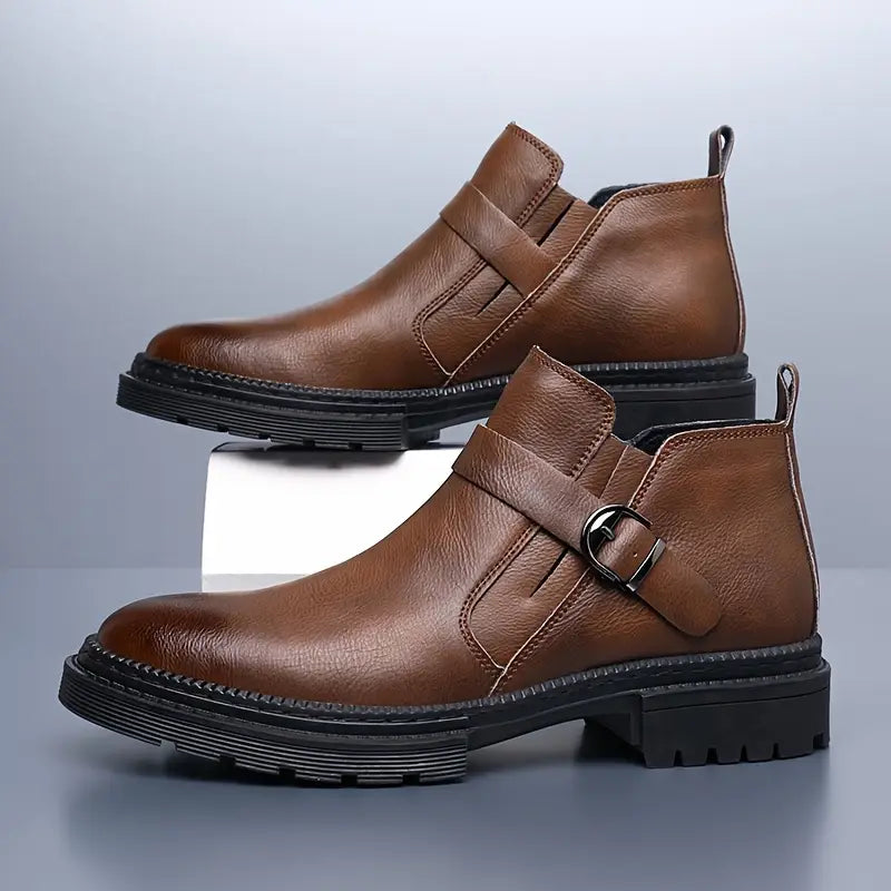 Liam - Leather Ranger Boots for Men