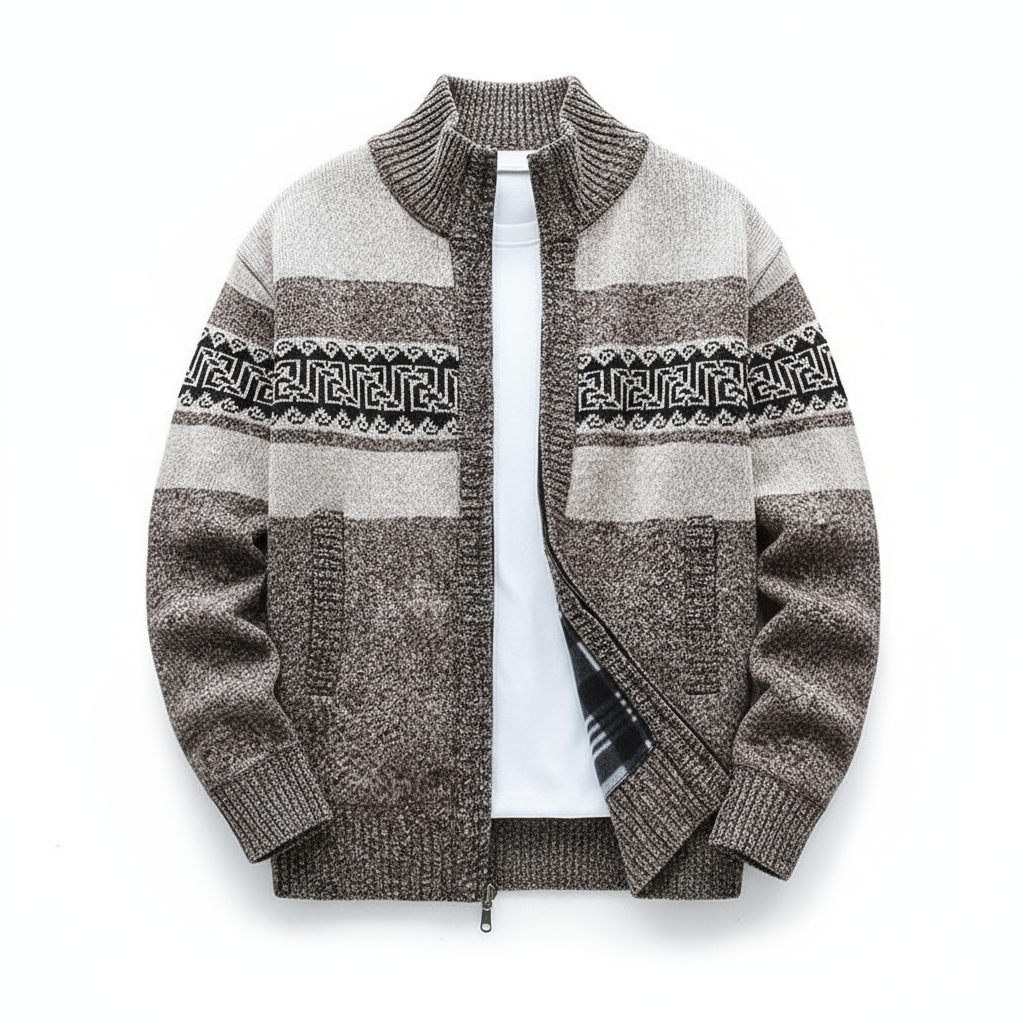 Matthew - Zip-Up Vintage Cardigan