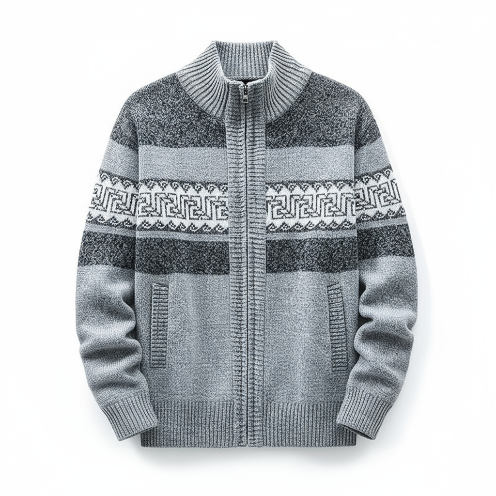 Matthew - Zip-Up Vintage Cardigan