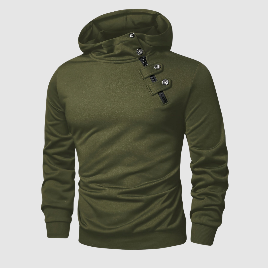 Nolan - Buttoned Hoodie