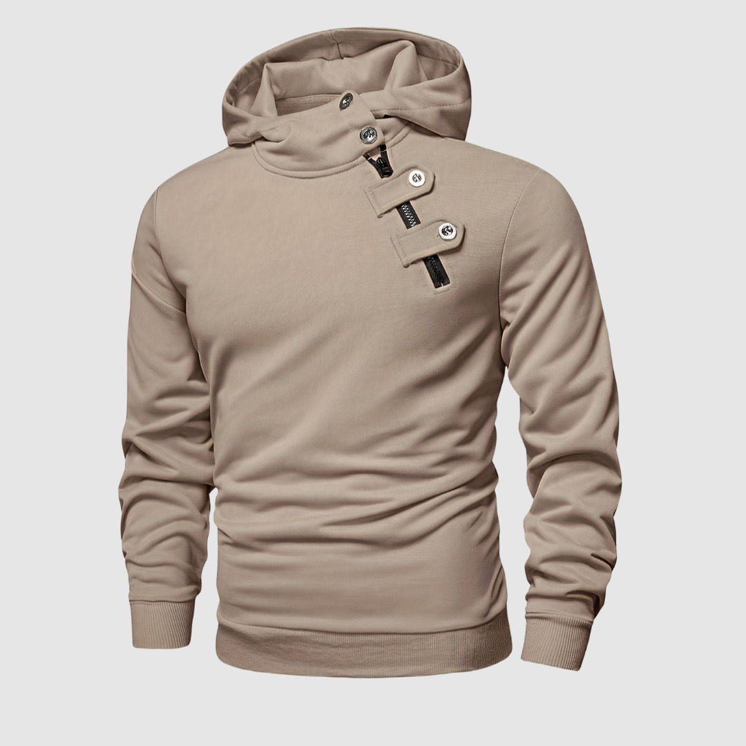 Nolan - Buttoned Hoodie