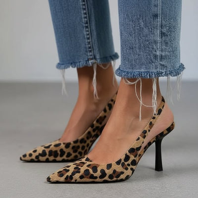 MARIA POINTED TOE SLINGBACK HEELS