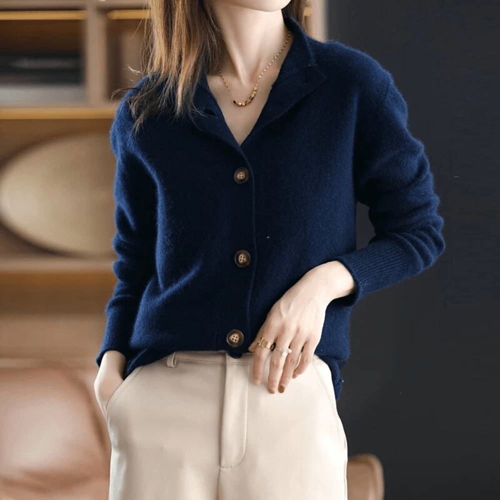 Annie - Knitted Cashmere Cardigan