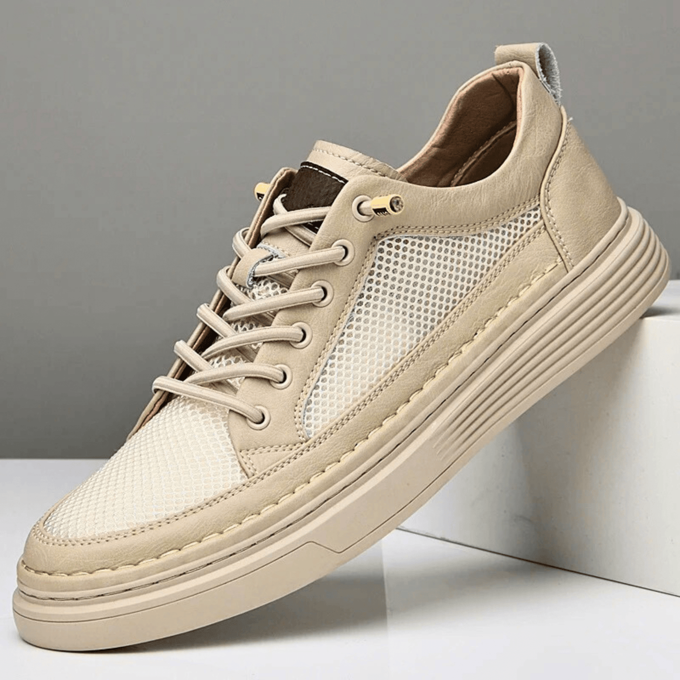 AirMesh Genuine Leather Sneakers