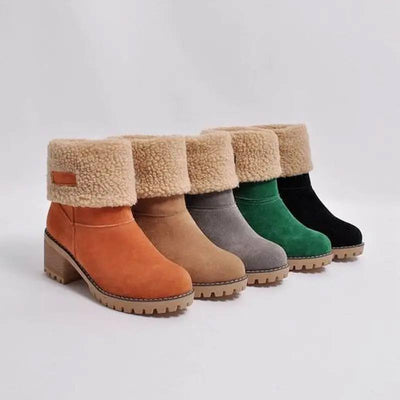 Paige - Mid-Calf Wool Boots
