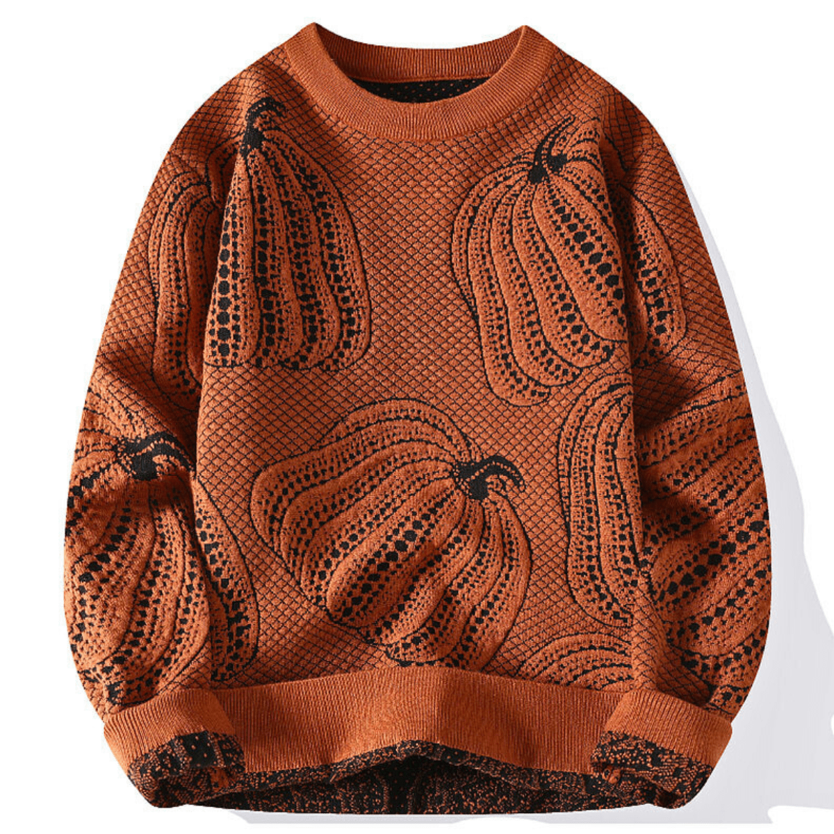 Pam - Pumpkin Knit Sweater