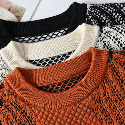 Pam - Pumpkin Knit Sweater